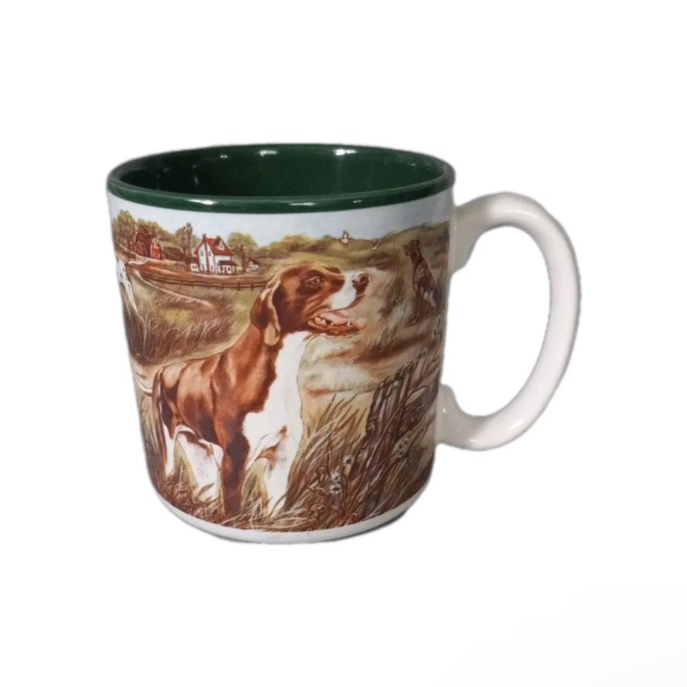 Hunting Bird Dog Coffee Mug Cup  Bogart GA Flowers Inc Balloons S Tuck 1996